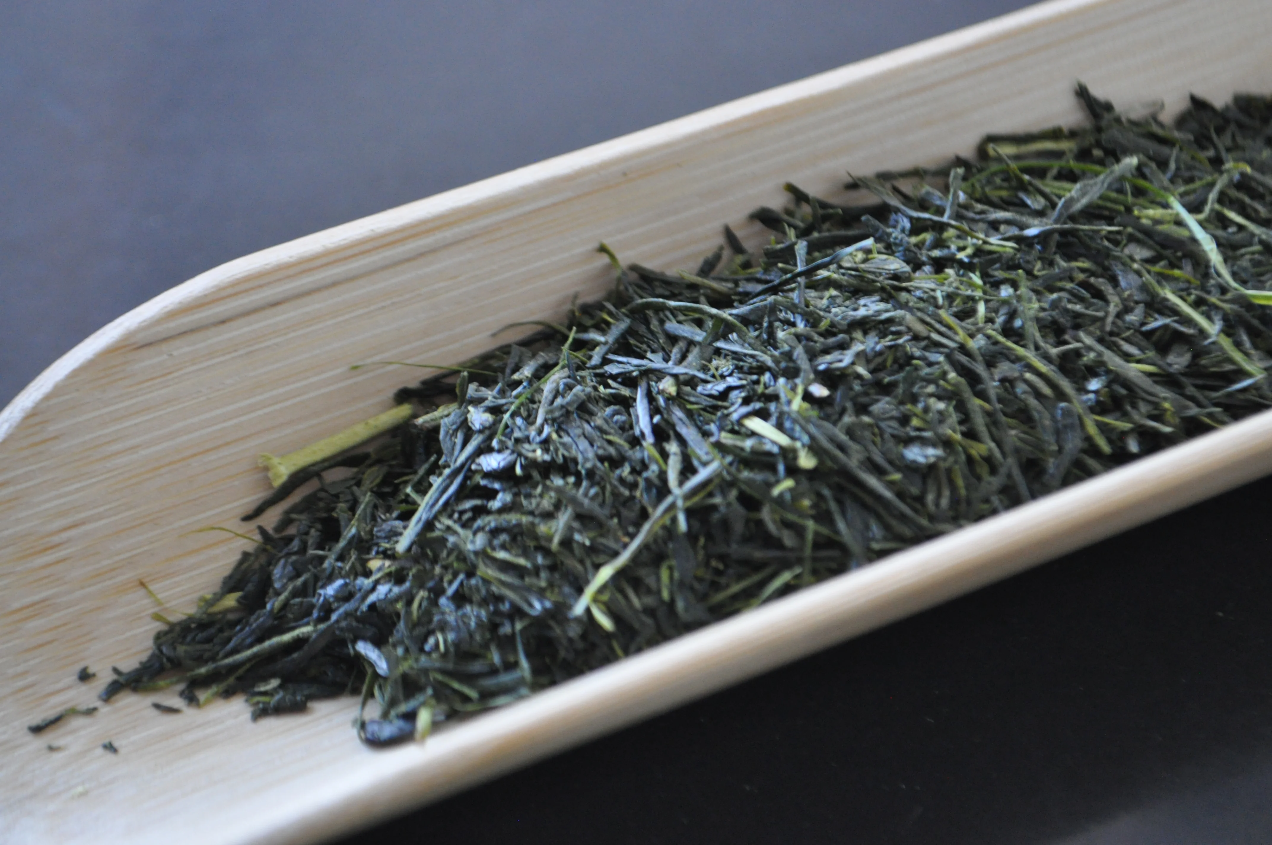 Unfinished aracha (crude tea, before final firing) — Harunonagori, Tenku Farm